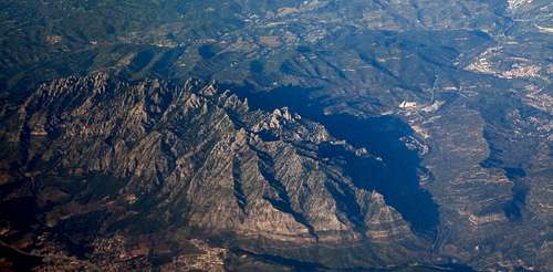 Aerial view of the massif