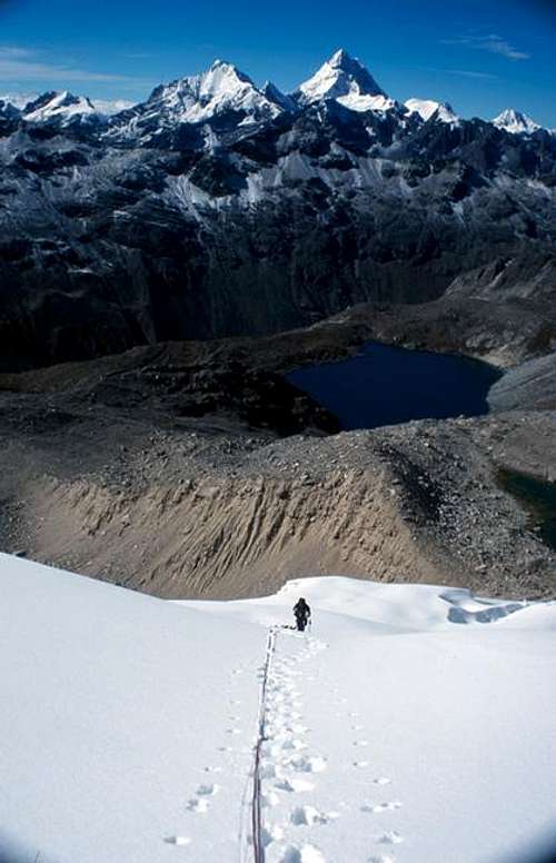 Climbing less known S-Face of...