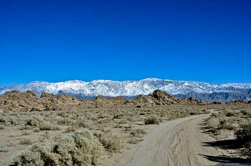 Inyo Mountains seen from Southern Alabama Hills