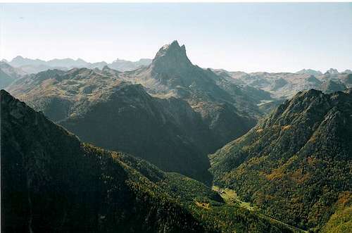 Valley of Ossau and Pic du...