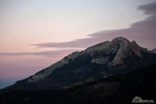 Belianske Tatras at dusk