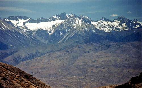 Palisades from Inyo Mtns.