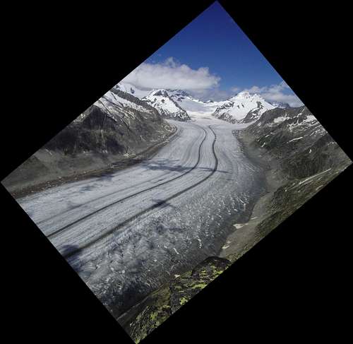 Strange photo of glacier
