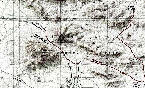 Map of Yetman Trail