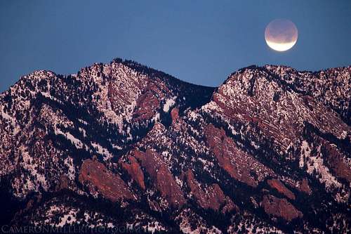 Lunar Eclipse Over South Boulder Peak
