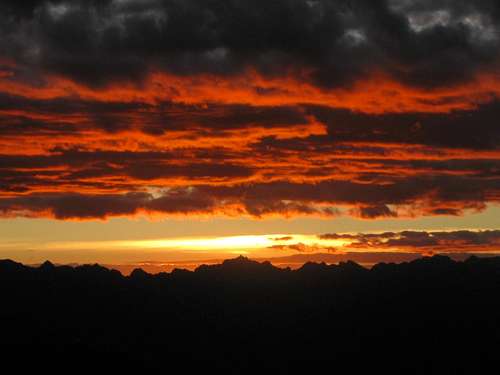 Sunset over the Cordillera Negra
