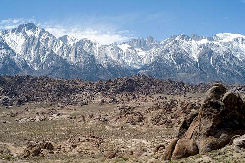 Sierra Crest from Alabama Hills