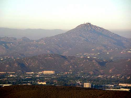 Mt Woodson viewed from Black Mtn