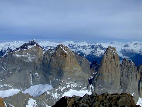 The towers from top of C° Almirante Nieto