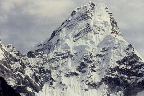 Close up of Ama Dablam from...
