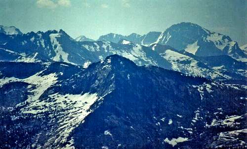 Mt. Shinn (front) and Mt. Goddard from Mt. Ian Campbell