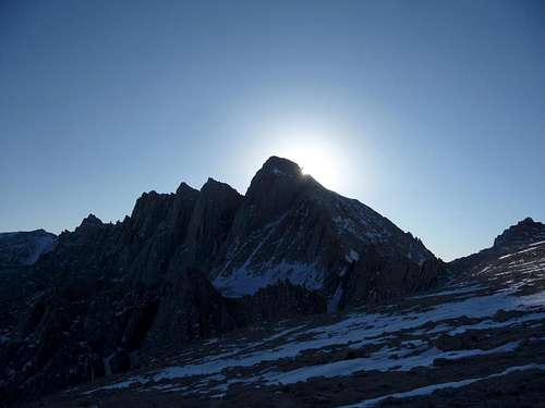 The Sun Setting over Mount Whitney