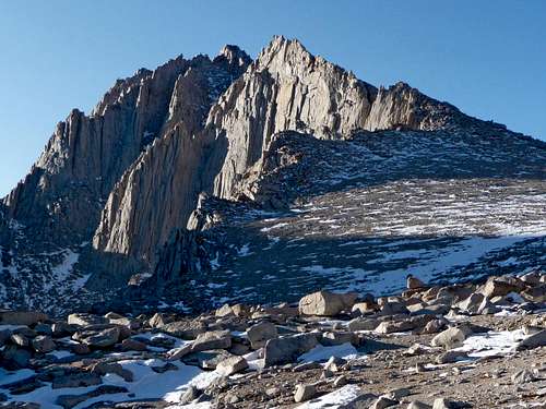 Looking back at Mount Russel