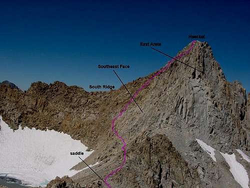 Mt. Haeckel's East Ridge...