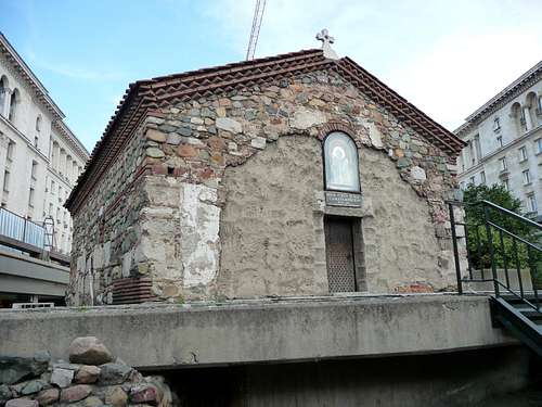 Sixth Century church in an underpass in Sofia