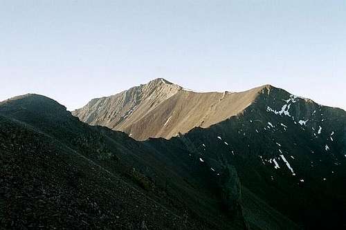 The summit and north ridge of...