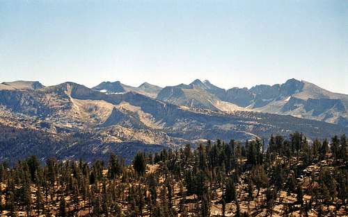 Yosemite High Sierra from Sunrise Ridge