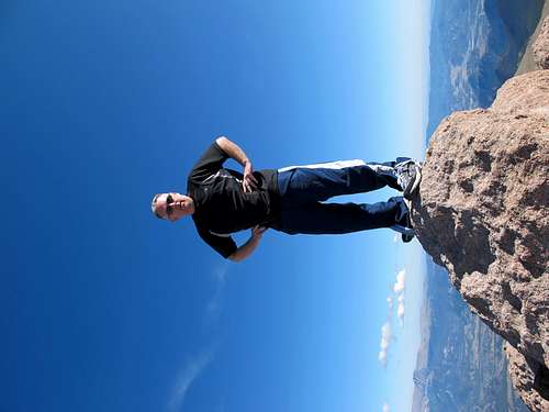 Me on top of the highest point on Longs Peak