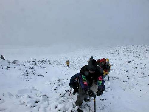 Working our way up Orizaba at...