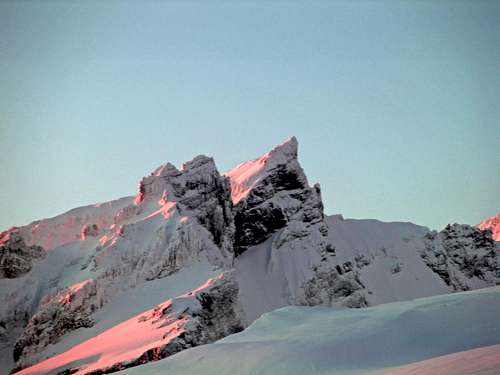 Seward Peak during Sunset