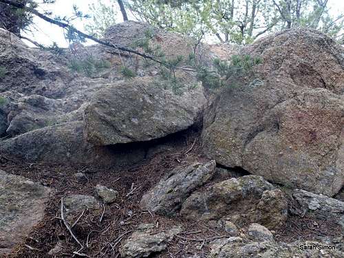 Summit boulders