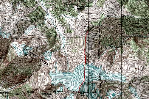 Ruth Mountain Topographic Map