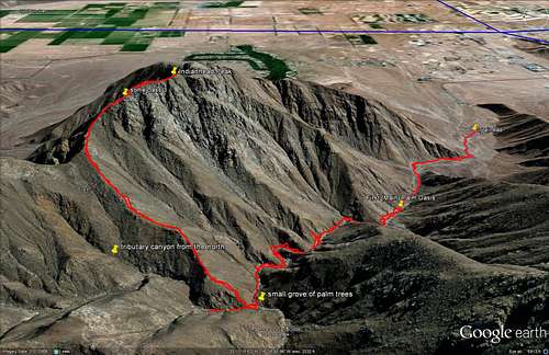 Indianhead Peak Route