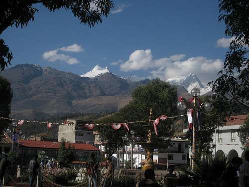 Vallunaraju and Ranrapalca from Huaraz