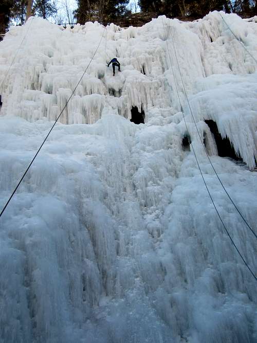Ice Climbing in Ouray's South Park
