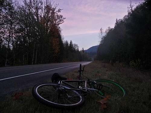 Bike with the Sunset