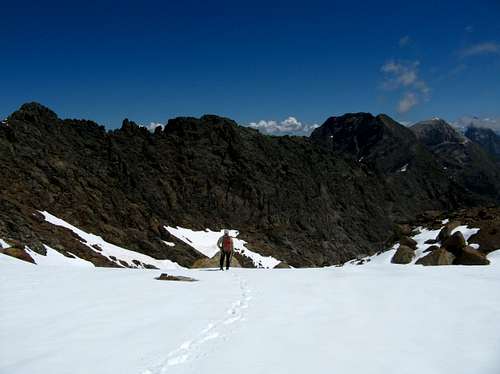Schneespitze/Monte della Neve, the upper snow-basin