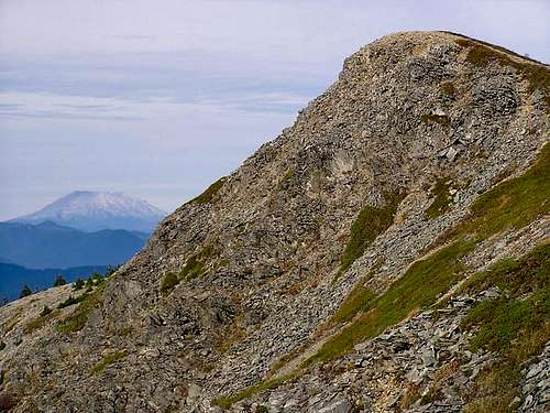 The summit and St. Helens as...