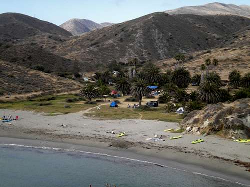 Catalina Island's Little Shark Campground