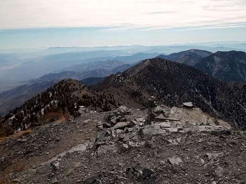 View from the summit of Telescope Peak looking south