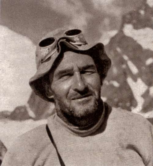 A portrait of Gino Soldà at K2