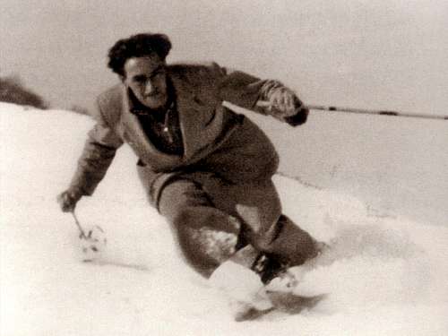 Gino Soldà as skier