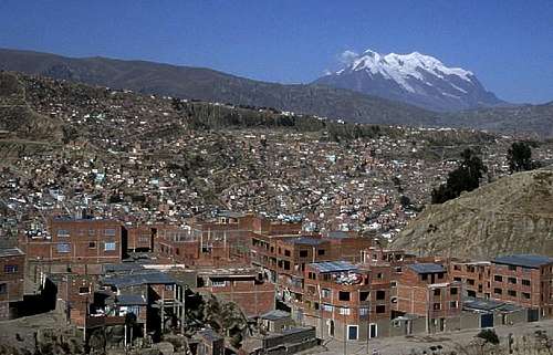 Illimani seen from La Paz...