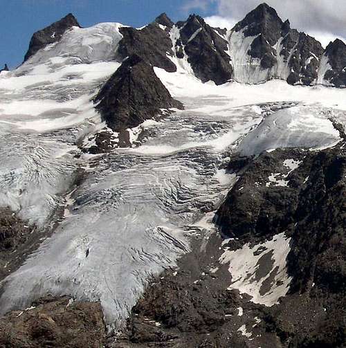 Gruppo degli Apostoli from the facing  Leonessa bivouac