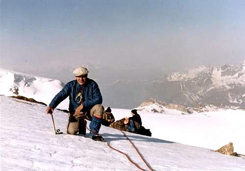 Gianni Junod on the Summit