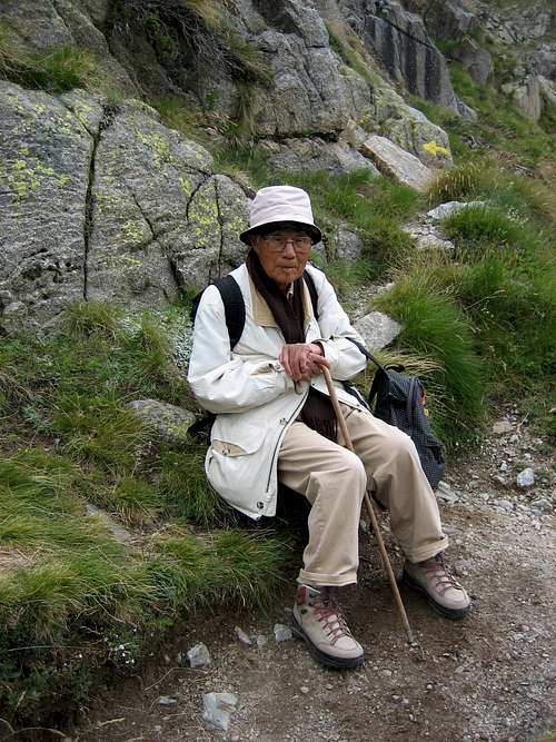 Near the trail to Monzino Hut