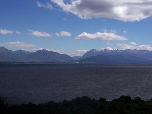 Bariloche view from across Lago Nahuel Huapi