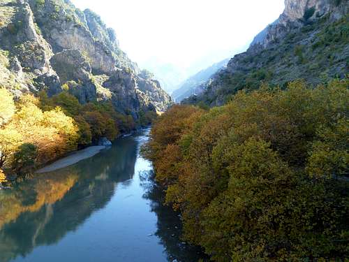 Late October in Aoos river near Konitsa