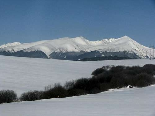 Western Tatras from Liptovsky Mukulas