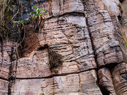 roraima wall, sedimentary layers