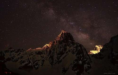 Night over Caucasus
