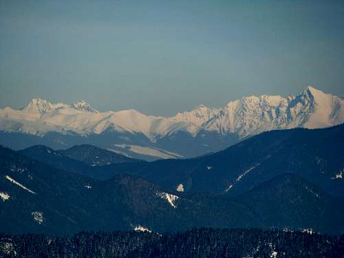 High Tatras from Zvolen
