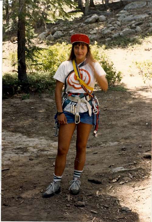 After climbing Anti-Jello crack at Dome Rock, 1985