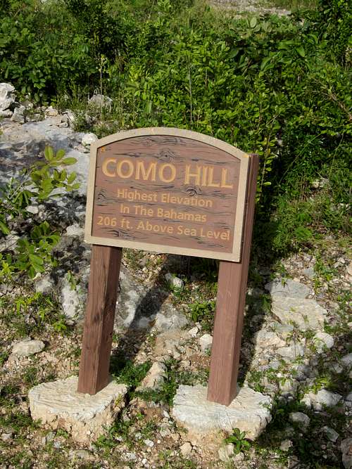 Sign for Como Hill