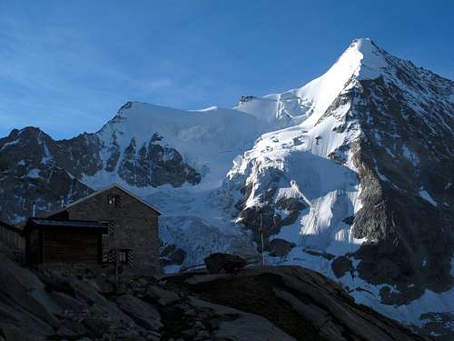 Just before departure from the Grand Mountet hut...