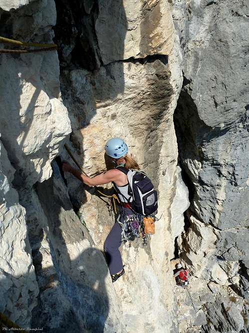 Sarca Valley, Dain - Climbing on Siebenschlafer